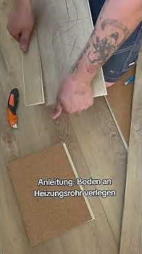 Anleitung : Boden an Heizungsrohr verlegen