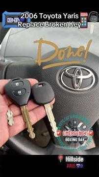 Replacing a lost and broken Toyota Yaris key in Hillside, Victoria by Extra Car Keys. #locksmith