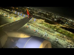 Southwest Boeing 737-700 Early Morning Takeoff San Jose Mineta Intl. (KSJC)