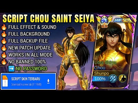 Script Skin Chou Libra Shiryu - Saint Seiya No Password | Full Effect Voice, Patch Terbaru 2025