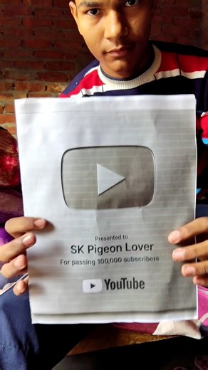silver play button aa gya😱🤩 #jacky #pigeon #viral #minivlog #shorts #trending
