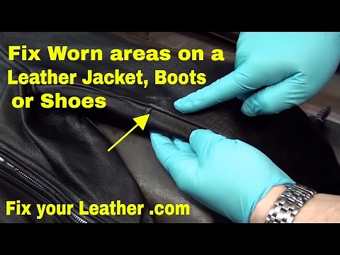 LEATHER JACKET REPAIR, FIX WEAR and SCUFFS, Touch up DYE Kit