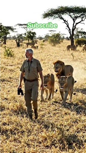 LIONS Roam Free with This Brave Man in Africa