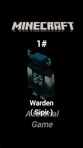 urutan 20 mob Minecraft terkuat #minecraft #shorts #edits #wardenminecraft