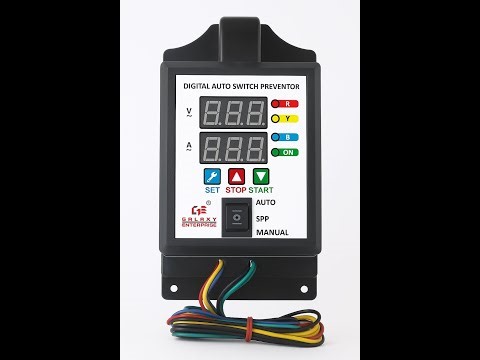 Digital Auto Switch Preventer With Dry Run Protection & High Voltage & Low Voltage & Cyclic Timer