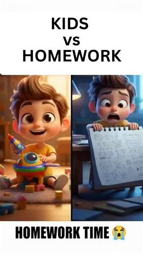Kids vs Homework 😂📚 | Every Parent Knows This Drama!