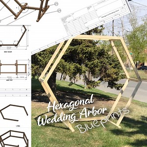 Hexagonal Arch Building Plans - DIY Wedding Arbor - Etsy
