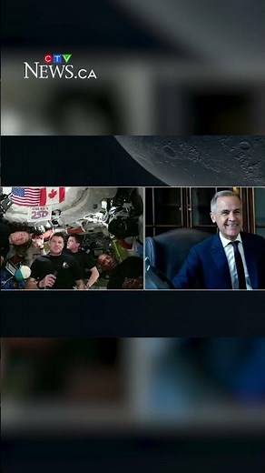 'Canadians are so proud of you,' Carney tells Artemis II in French