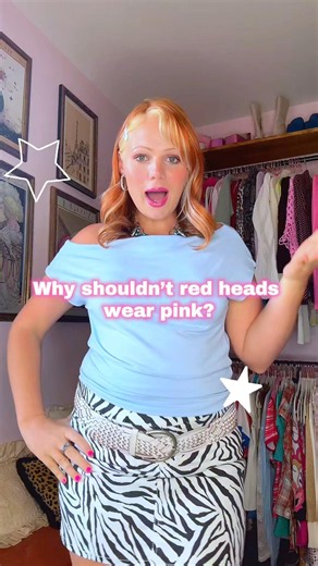 Can red heads wear pink?🤨