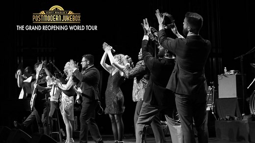 1.5K views · 2.6K reactions | Our Grand Reopening World Tour is a celebration of classic style and incredible musical talent. Join us for an unforgettable night - full list of cities at: www.postmodernjukebox.com/shows | Postmodern Jukebox | Facebook