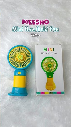 Mini Handheld Fan 🪭 Meesho Finds 💕 Arzina Beauty