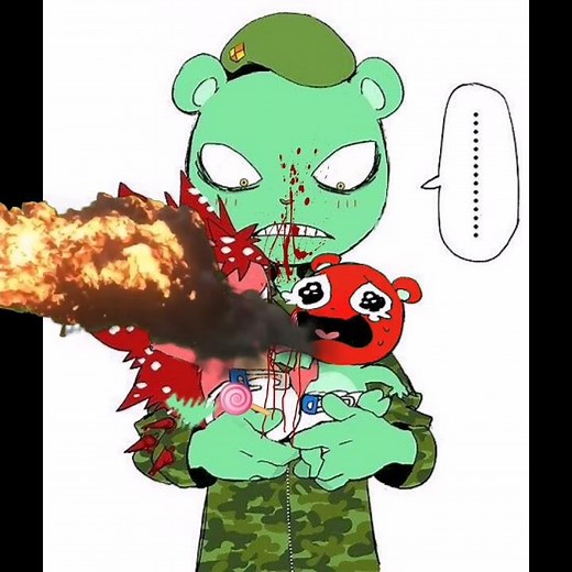 FLIPPY'S REBEL BABIES PART 8 #happytreefriends2022 #flippyxflaky #htf #shorts #comics