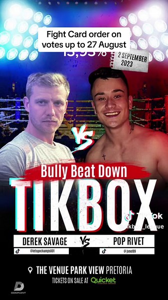 TikBox League 2 Fight Card Order Revealed | Ticket Link Included