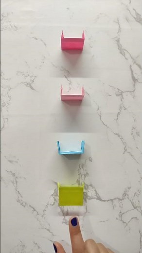 Origami Sticky Note Dominoes | Fun & Easy Paper Craft Tutorial #shorts