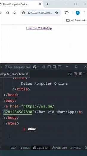How to Create a WhatsApp Direct Chat Link! 📲 #Shorts