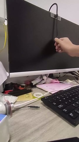 Center Cam Middle Screen Webcam, 1080P Center Webcam for Laptop and Desktop, Eye to Camera, Plug & Play USB Webcam with Built in Microphone for Video Conferences, AF MF Focus Mode