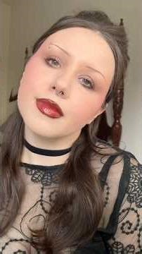 90s/romantic goth inspired makeup tutorial 🥀 #romanticgoth #makeuptutorial