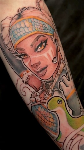 5.2K views · 33 reactions | Work in progress piece from Kirra tatts #apexlegends#inkslavetattoos#tattoos#gametattoo#nebulaneedles | INK SLAVE TATTOOS | Facebook