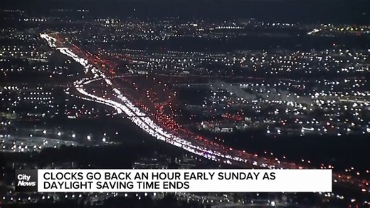 Clocks go back early Sunday as Daylight Saving Time ends