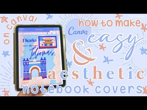 HOW TO MAKE GOODNOTES COVERS • ✨Easy digital notebook covers using Canva✨