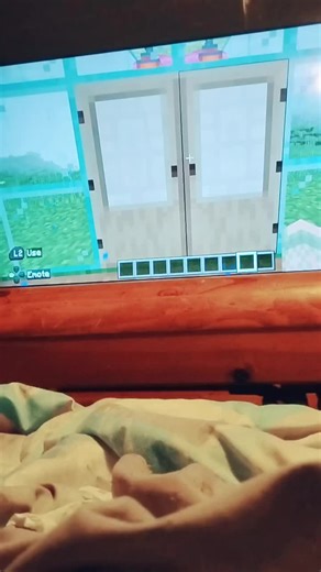 Playing Minecraft