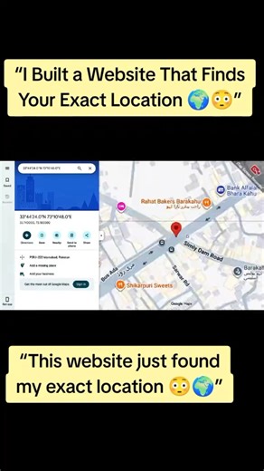 “I Built a Website That Finds Your Exact Location 🌍😳”.“This website just found my exact location 😳🌍”