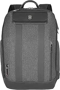 Victorinox Architecture Urban2 City Backpack - Professional Computer Backpack that Holds Laptop, Tablet & Water Bottle - Perfect Travel Bag - 17 Liters, Gray