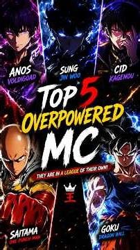 Top 5 OP Main Character in Anime #sololeveling #anime #onepunchman #dragonball #goku