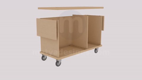 DIY PDF Folding Coffee Cart Plans — Imperial (in) & Metric (mm) Included — Build Your Own Mobile Coffee Bar and Save Big! - Etsy