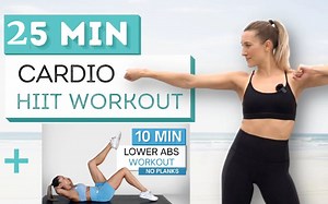【fitbymik合集】25分钟有氧HIIT+10分钟ABS腹部训练