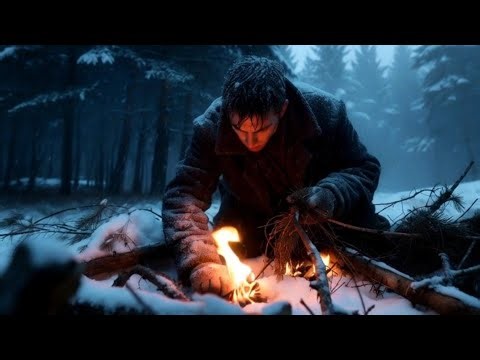 Cold Forest Night | Wind, Fire & Survival Ambience ASMR