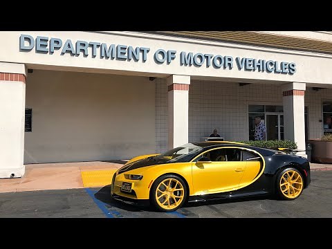 17 Year Old takes DMV Driver's Test in Bugatti Chiron