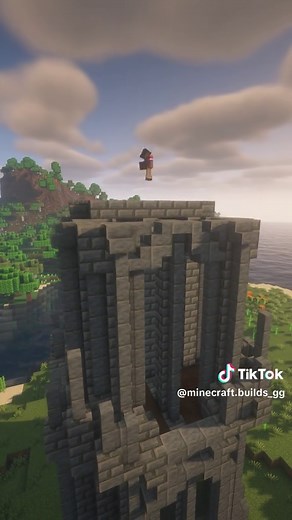 Gothic Tower Build in Minecraft 4K