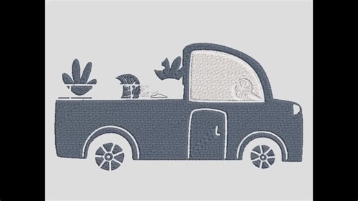 Farm Tractor Embroidery Design, Tractor Machine Embroidery Design, 8 Design, Six Sizes, Instant Download - Etsy