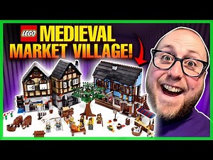 Building The LEGO Medieval Market Village from 2009!