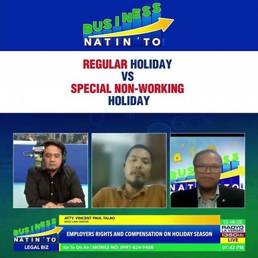 Holiday sa Pilipinas na no work, no pay.