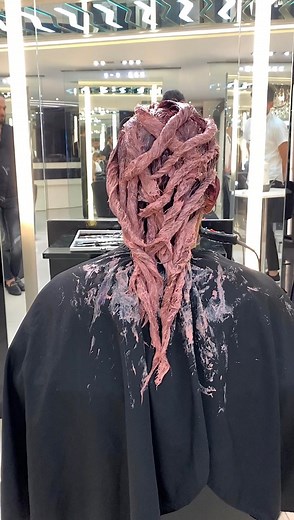 8.7M views · 184K reactions | COPPER hair to PURPLE hair TRANSFORMATION Hair Color Transformation by MOUNIR | Mounir | Facebook