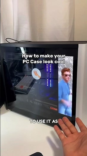 How to install a Screen into your PC AND make it look cool.. Cool PC#pc #pcbuild #tech #gamingpc