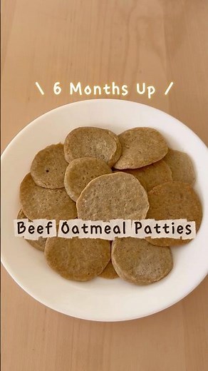 Easy Beef Oatmeal Patties | Healthy Baby & Toddler Finger Food Recipe #toddlermeals #recipe #baby