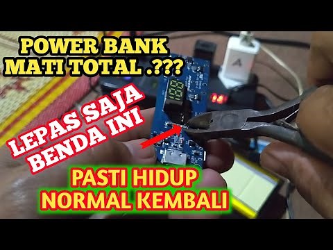 cara memperbaiki power Bank PINENG 30.000 mAH mati total tanpa ganti komponen