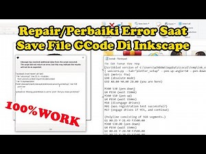 How to repair G Code Inkscape || Error extension inkscape || Extension Gcode Inkscape || Mini Ploter