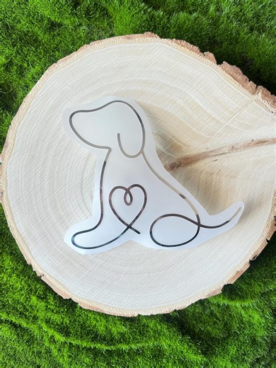 Custom Dog Lover Decal, Dog Loss Sticker, Paw Print Label, Personalized Dog Mom Gift, Treats Container Label, Big Dog, Small Dog - Etsy