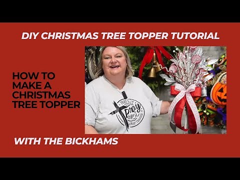 How to Make a Christmas Tree Topper | DIY Christmas Tree decor | How to Layer Picks and Stems