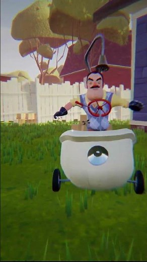 The Neighbor Now Rides In A Bathtub!