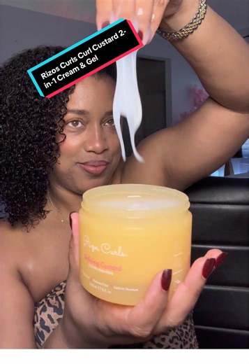 #RizosCurlsCurlCustard #2in1CreamandGel Enhanced Curl Definition, Frizz Control, & Shine…Vegan, Cruelty-Free, No Silicones #rizoscurlscreamandgel #curlyhair