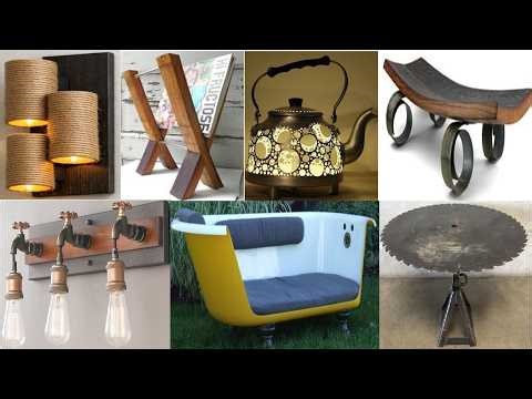 Reuse Garage Scrap Wood & Metal into Luxury ,Profitable & Sellable Art Home Decor design ideas
