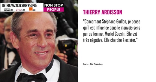 Thierry Ardisson : violente passe d’armes avec Muriel Cousin, la femme de Stéphane Guillon