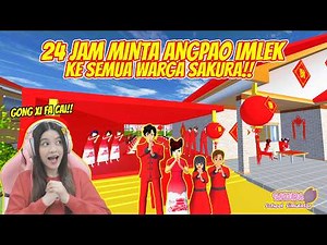 24 JAM MINTA ANGPAO IMLEK 2026 KE SEMUA WARGA SAKURA!! DAPET BERAPA YA?? SAKURA SCHOOL SIMULATOR
