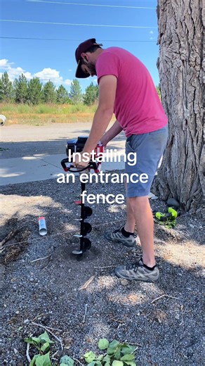 Installing an Entrance Fence for RV Park