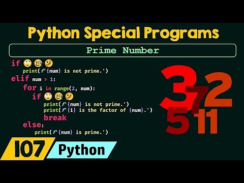 Python Special Programs - Prime Number